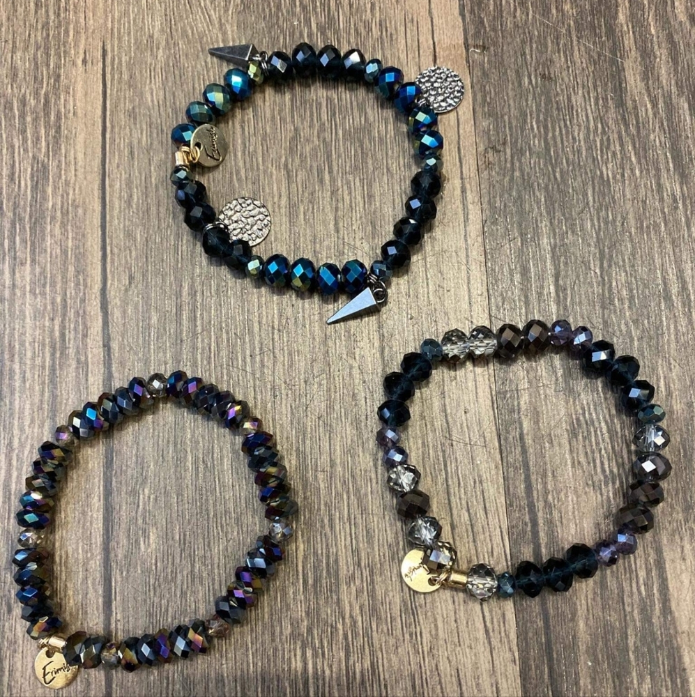 Set of 3 Ermish stretchy bracelets